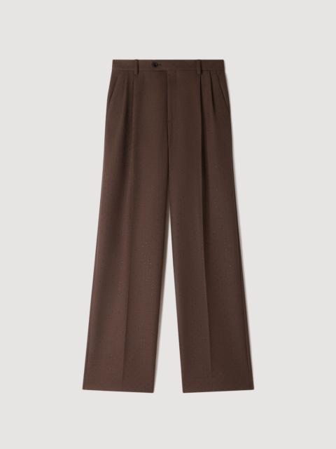 Sandro RHINESTONE SUIT TROUSERS
