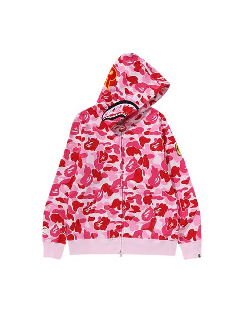 A BATHING APE® BAPE ABC Camo Shark Full Zip Hoodie 'Pink'