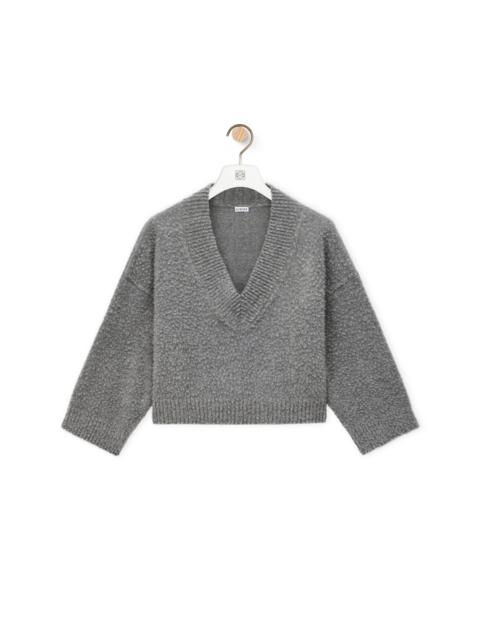 Loewe Cropped sweater in wool blend