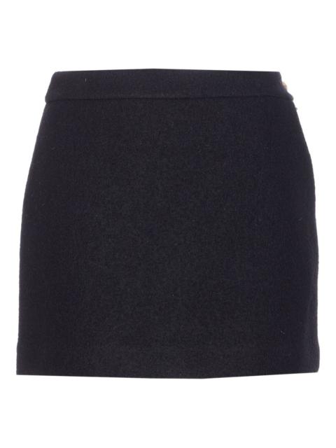 Dunst zip button mini skirt