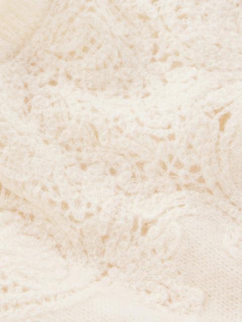 BODEN Fluffy Embroidered Sweater-Almond Milk
