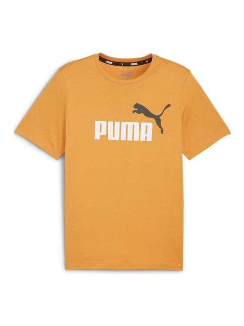 PUMA Ess+ 2 Col Logo T-shirt 'Orange' 847666-96