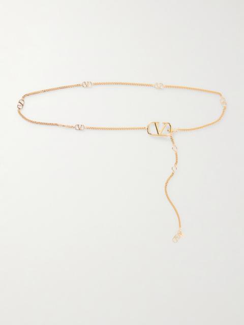 Valentino Vlogo Gold-tone Belt