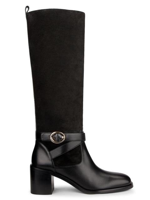 Stuart Weitzman Women's Benni 55MM Leather Riding Boots - Black