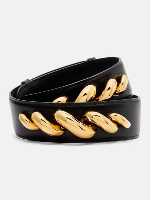 Alaïa Torsion embellished leather belt