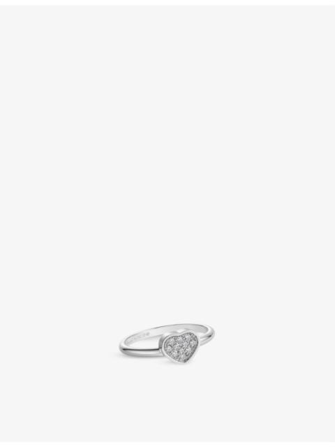 Chopard My Happy Hearts 18ct white-gold and 0.11ct brilliant-cut diamond ring