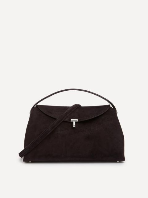 TOTEME T-Lock Suede Top Handle Bag