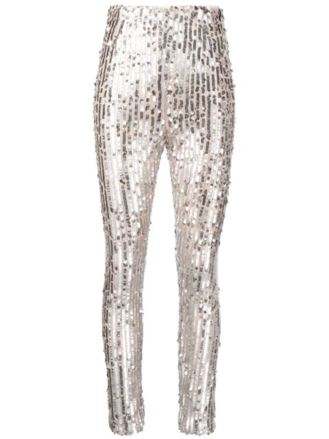 ROTATE sequin high-waisted leggings