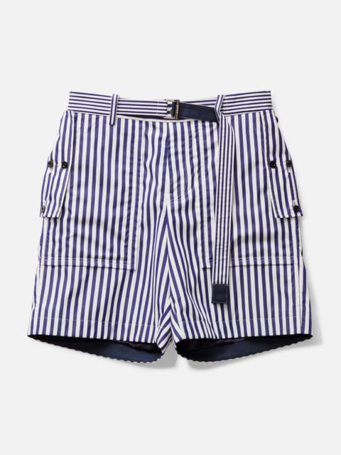 sacai THOMAS MASON COTTON POPLIN SHORTS