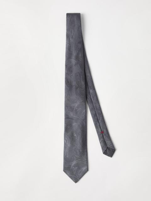 Brunello Cucinelli Paisley silk tie
