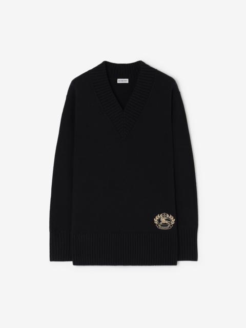Burberry Wool Cashmere V-neck Sweater