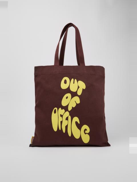 CAMPER ConMigo Burgundy and yellow tote bag