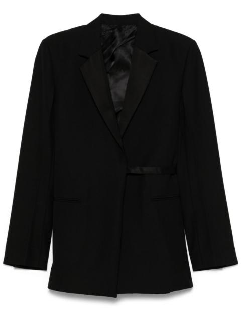 TOTEME satin-lapels wrap blazer