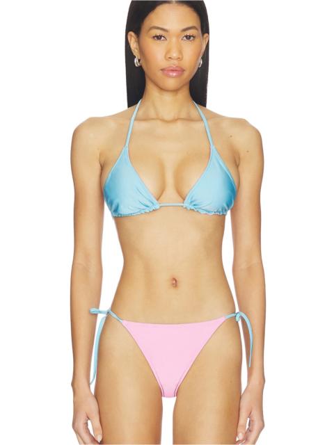 Solid & Striped The Ines Reversible Triangle Bikini Top
