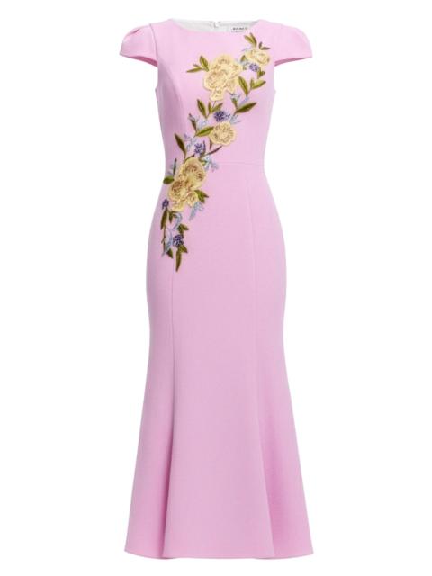Dress The Population Women's Sheryl Embroidered Midi-Dress - Lavender Multi