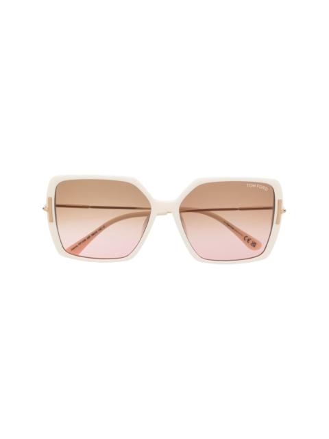 TOM FORD square-shaped gradient lenses sunglasses