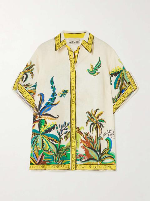 ALÉMAIS Day Dream printed linen shirt Multi