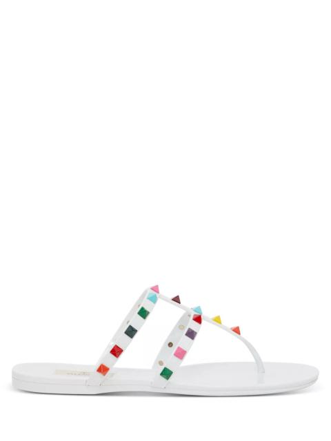 rockstud pvc thong sandal