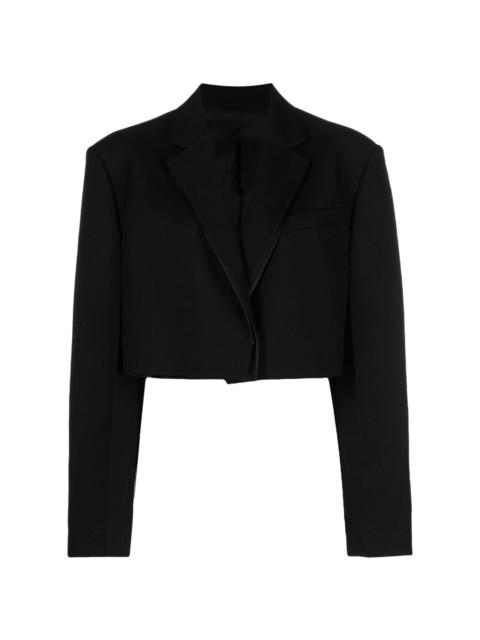 notched-lapels wool blazer