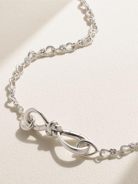 MARLA AARON True Lover's Knot sterling silver necklace Silver