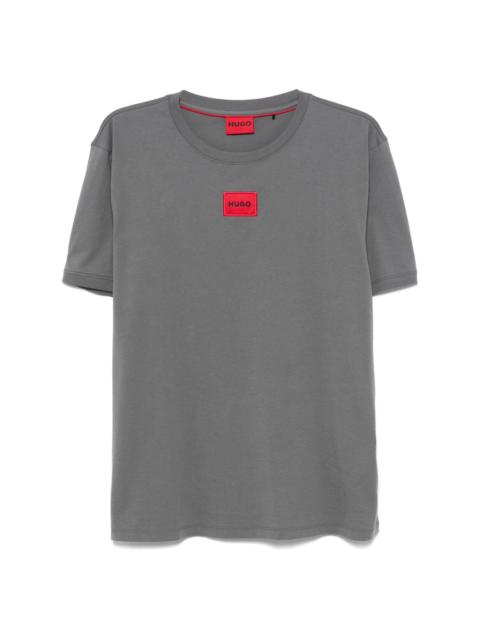 HUGO logo-patch cotton T-shirt