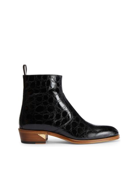 Giuseppe Zanotti Fabyen crocodile-effect leather boots