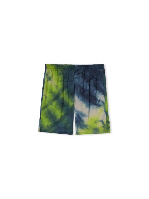 MSGM Viscose tie dye fluid Bermuda shorts