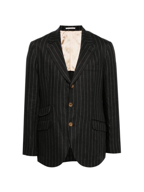 pinstripe virgin wool blazer