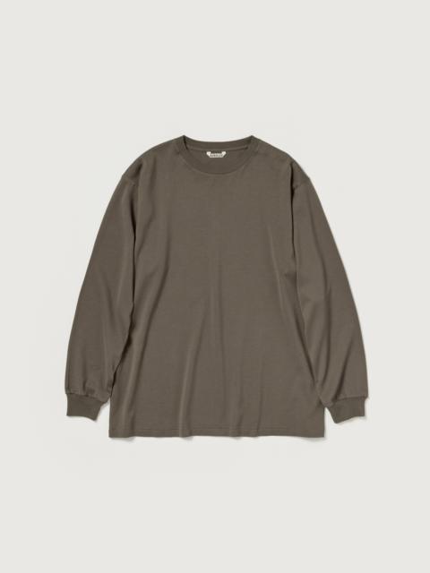 AURALEE LUSTER PLAITING L/S TEE