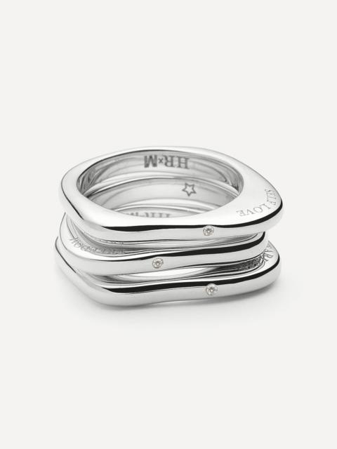 MISSOMA X Harris Reed Silver-Plated Self-Love Stacking Rings