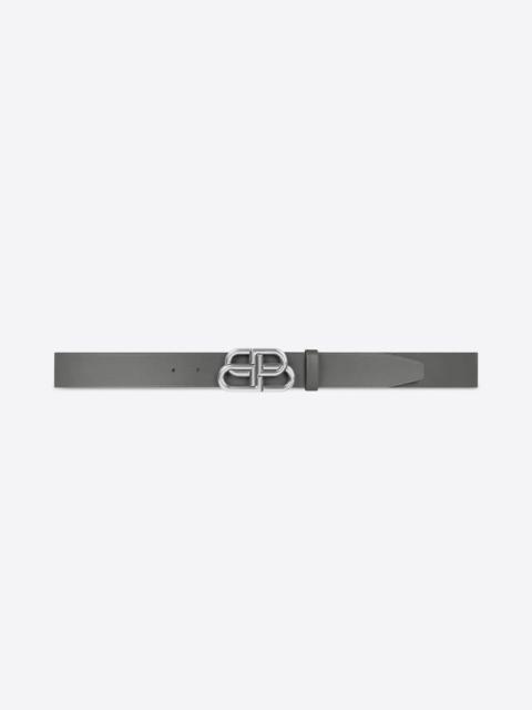 BALENCIAGA Men's Bb Large Belt in Grey