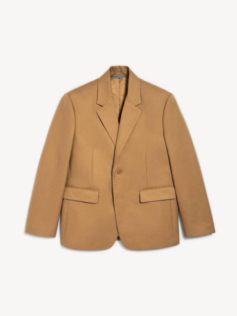 BALENCIAGA Men's Single-breasted Normal Fit Jacket in Camel