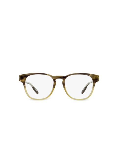 ZEGNA keyhole square frame glasses