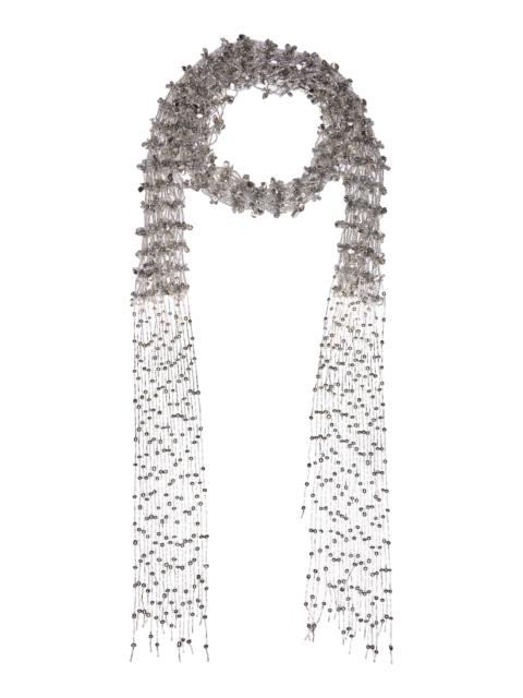 Dries Van Noten Handmade Beaded Scarf Necklace