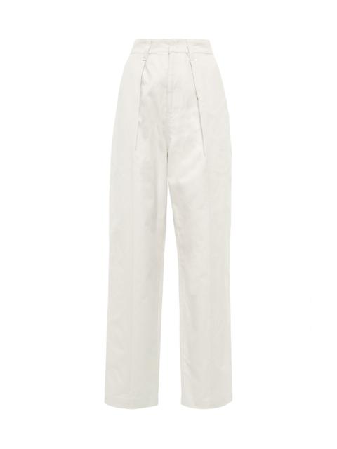 Isabel Marant Étoile Ketzia high-rise cotton and linen pants