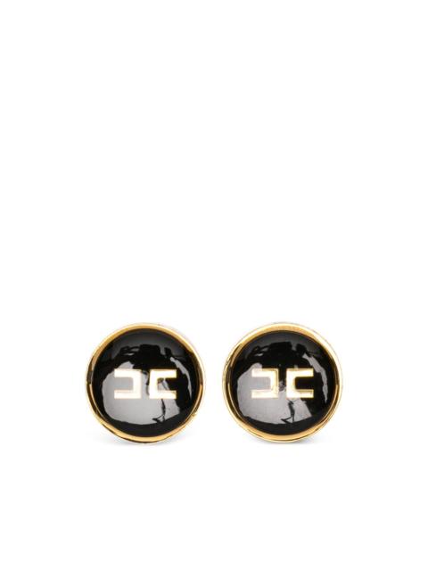 ELISABETTA FRANCHI logo-detail earrings