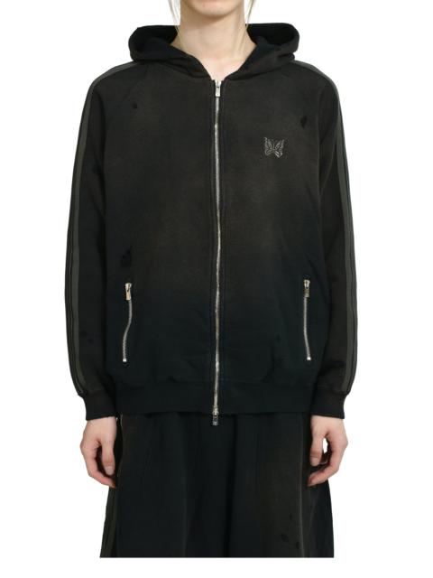 【別注】NEEDLES/Sweat Zip Track Hoodie NEEDLES ZIPPED TRACK HOODY(EXCLUSIVE) / BLK | nubiantokyo