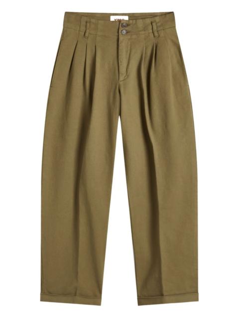 YMC pleated-front trousers