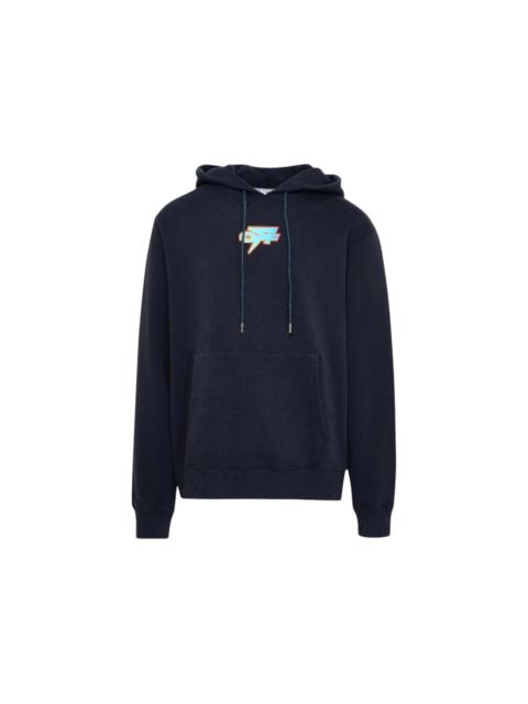 Off-White OFF-WHITE Degrade Thunder Slim Fit Hoodie Navy Blue