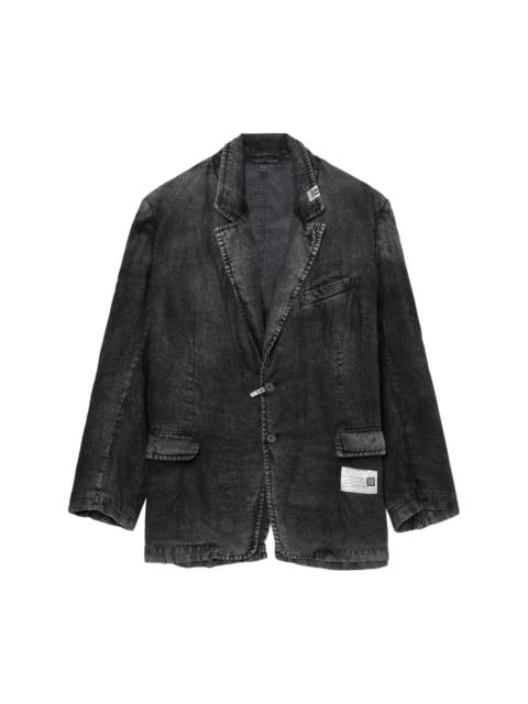 Maison MIHARAYASUHIRO faded effect linen jacket