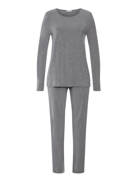HANRO Natural Elegance Round Neck Long Pajama Set