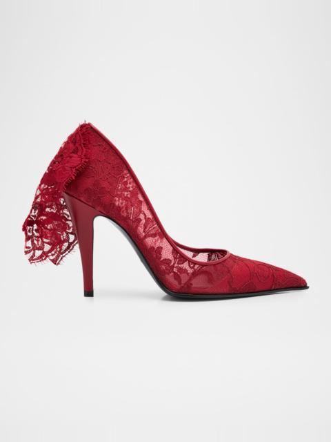 Alexander McQueen Floral Lace Pumps