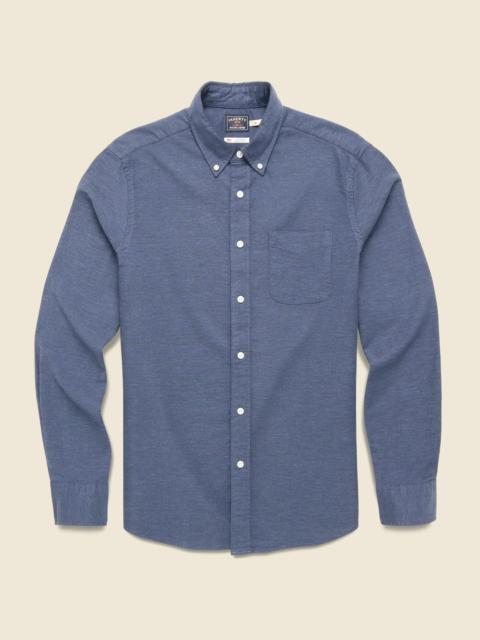 FAHERTY Supima Oxford Shirt - Navy Heather