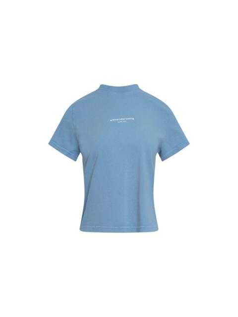 Alexander Wang Shrunken Short Sleeve Logo Tee
