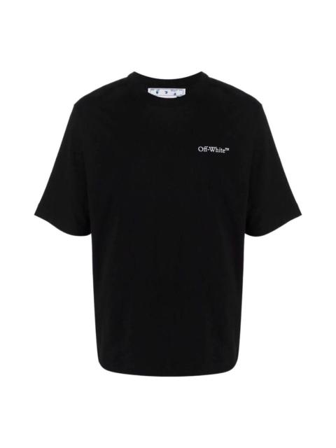 Off-White Off-White SS22 Printing Round Neck Short Sleeve Loose Fit Black OMAA119S22JER0041001