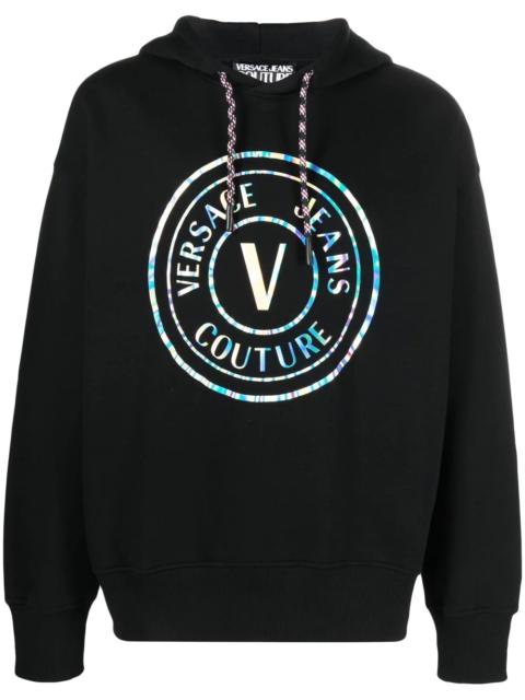 VERSACE JEANS COUTURE logo print hoodie
