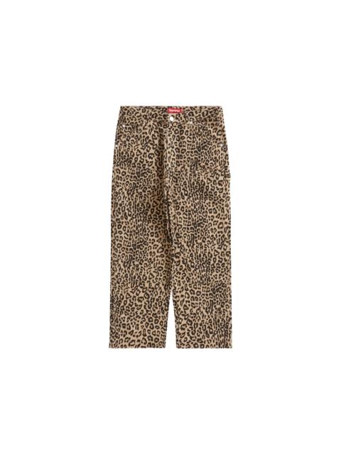 Supreme Supreme Moleskin Double Knee Painter Pant Leopard