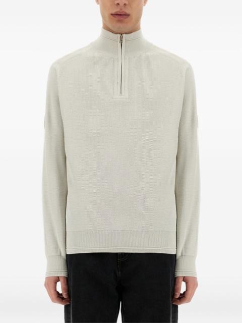 Belstaff half-zip logo-patch sweater