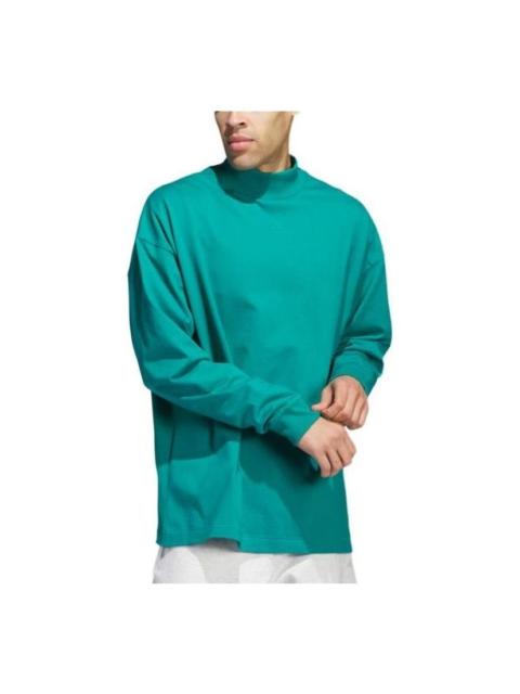 adidas adidas Basketball Long Sleeve T-Shirt 'Green' JE3768
