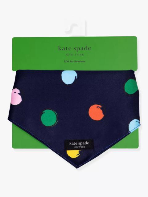 kate spade Watercolor Dot Pet Bandana S/m